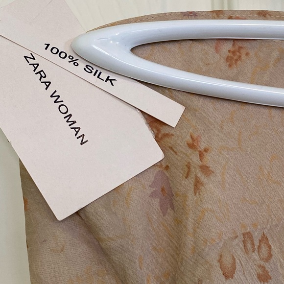 Silk asymmetrical Zara lined skirt - Picture 3 of 9